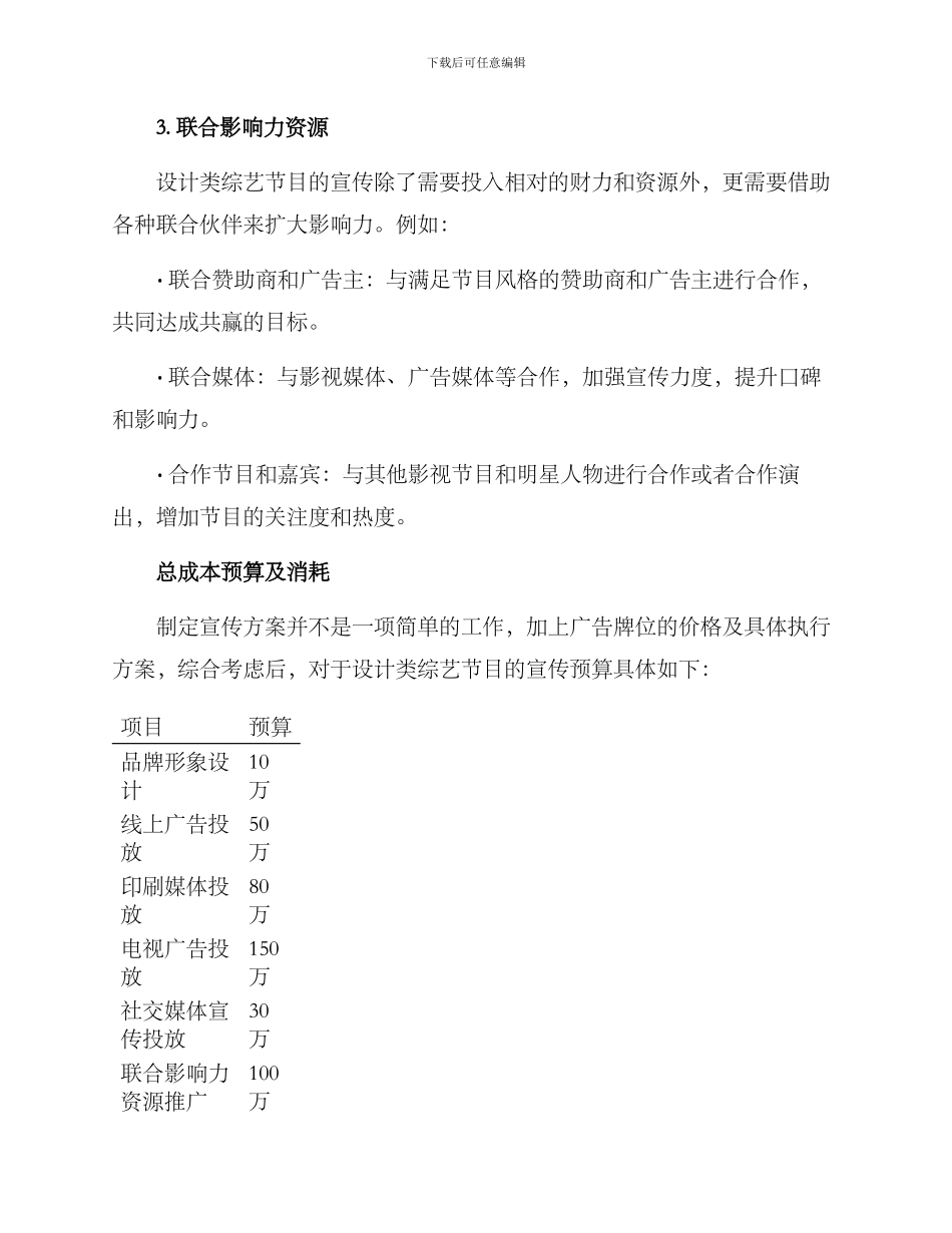 设计综艺宣传方案_第3页