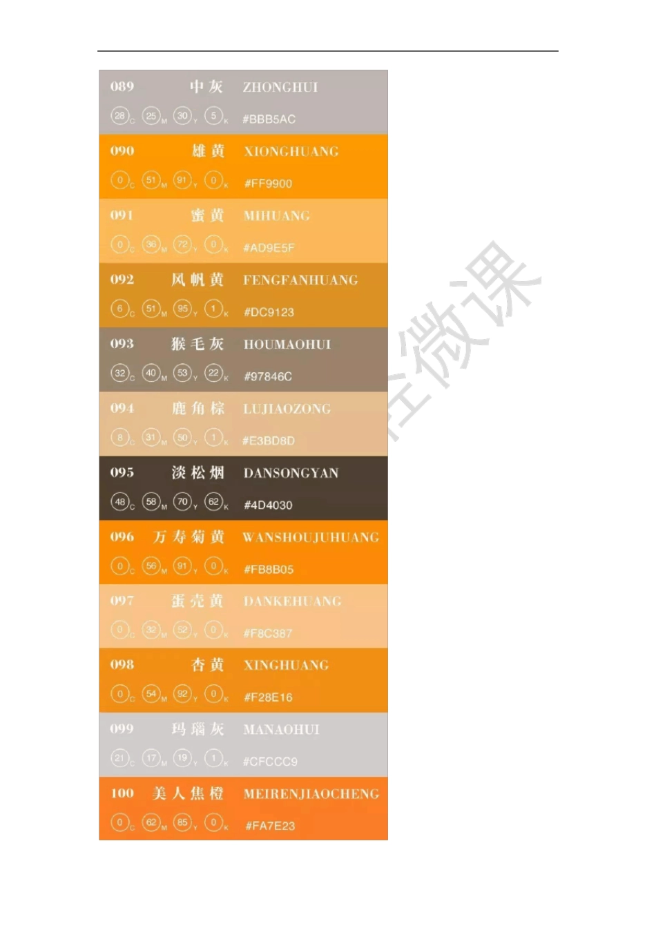 中国传统色彩配色色卡参考_第2页