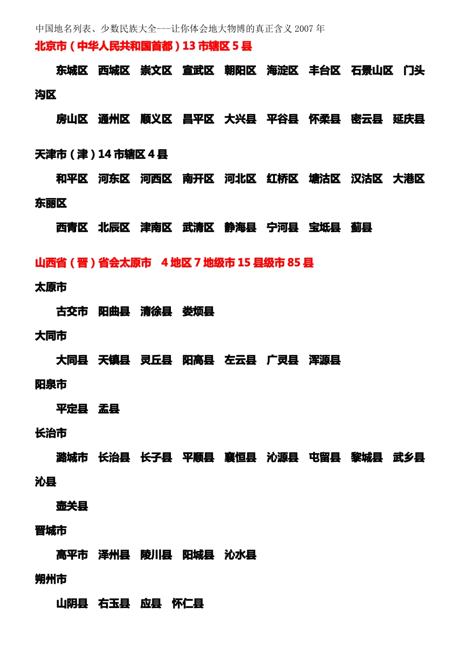 中国地名列表_第1页