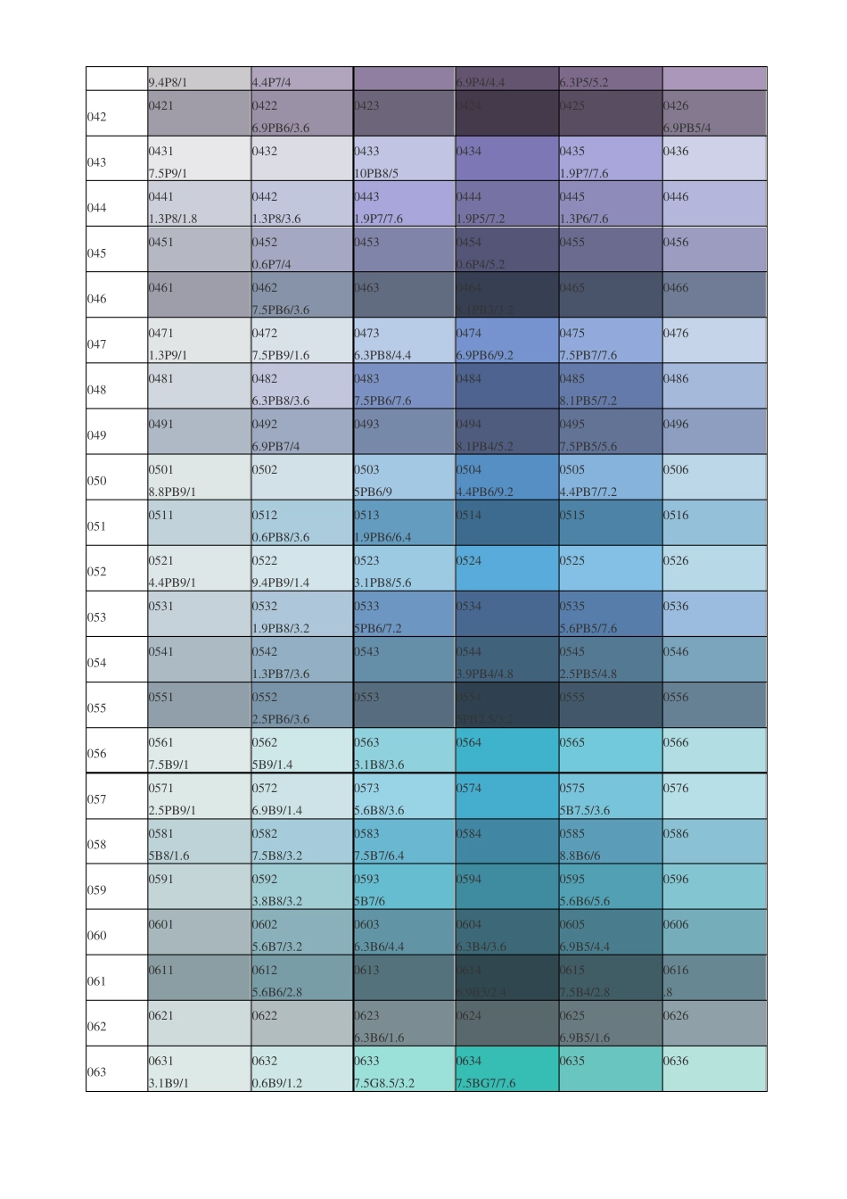 中国建筑色卡千色卡色查询表_第3页