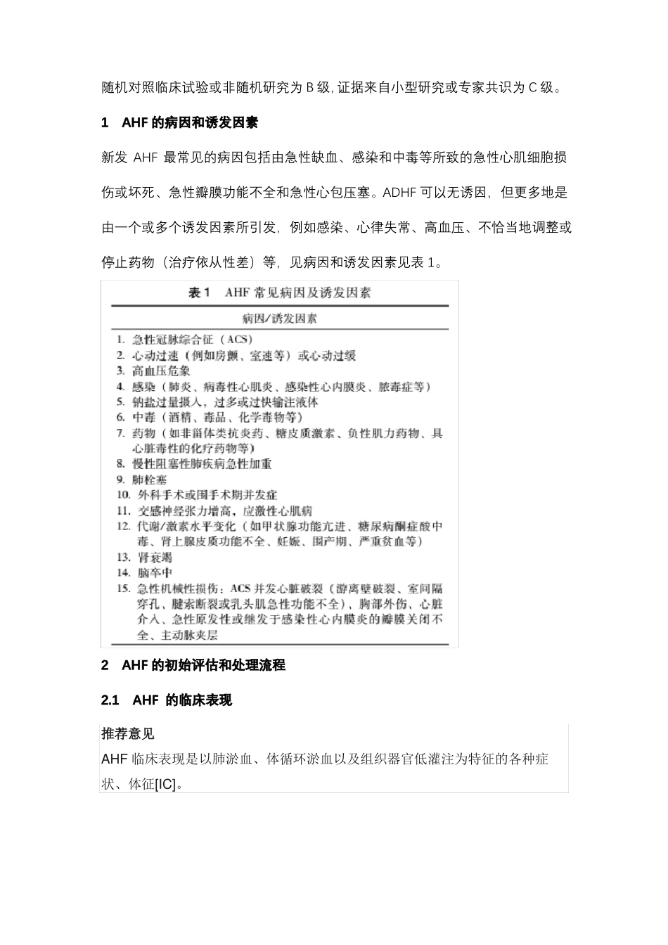 中国急性心力衰竭急诊临床实践指引_第2页