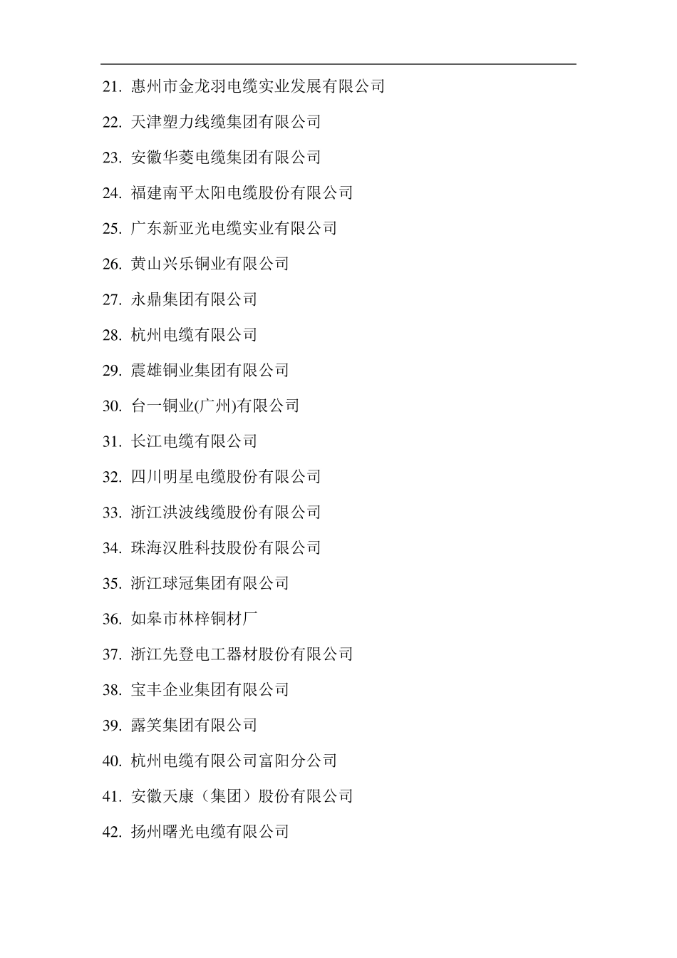 中国电线电缆企业100强排名_第2页