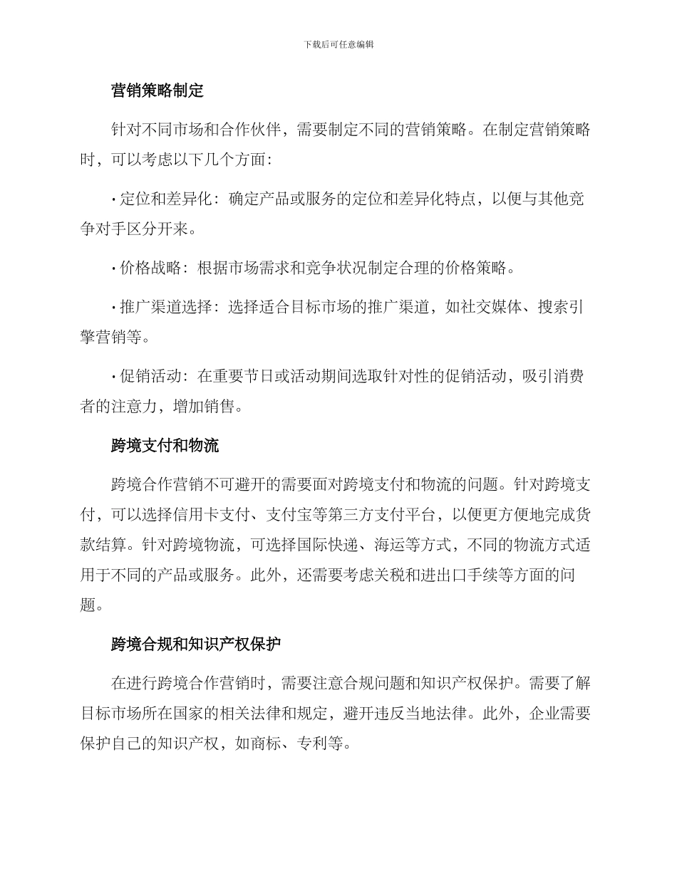 跨境合作营销方案_第2页