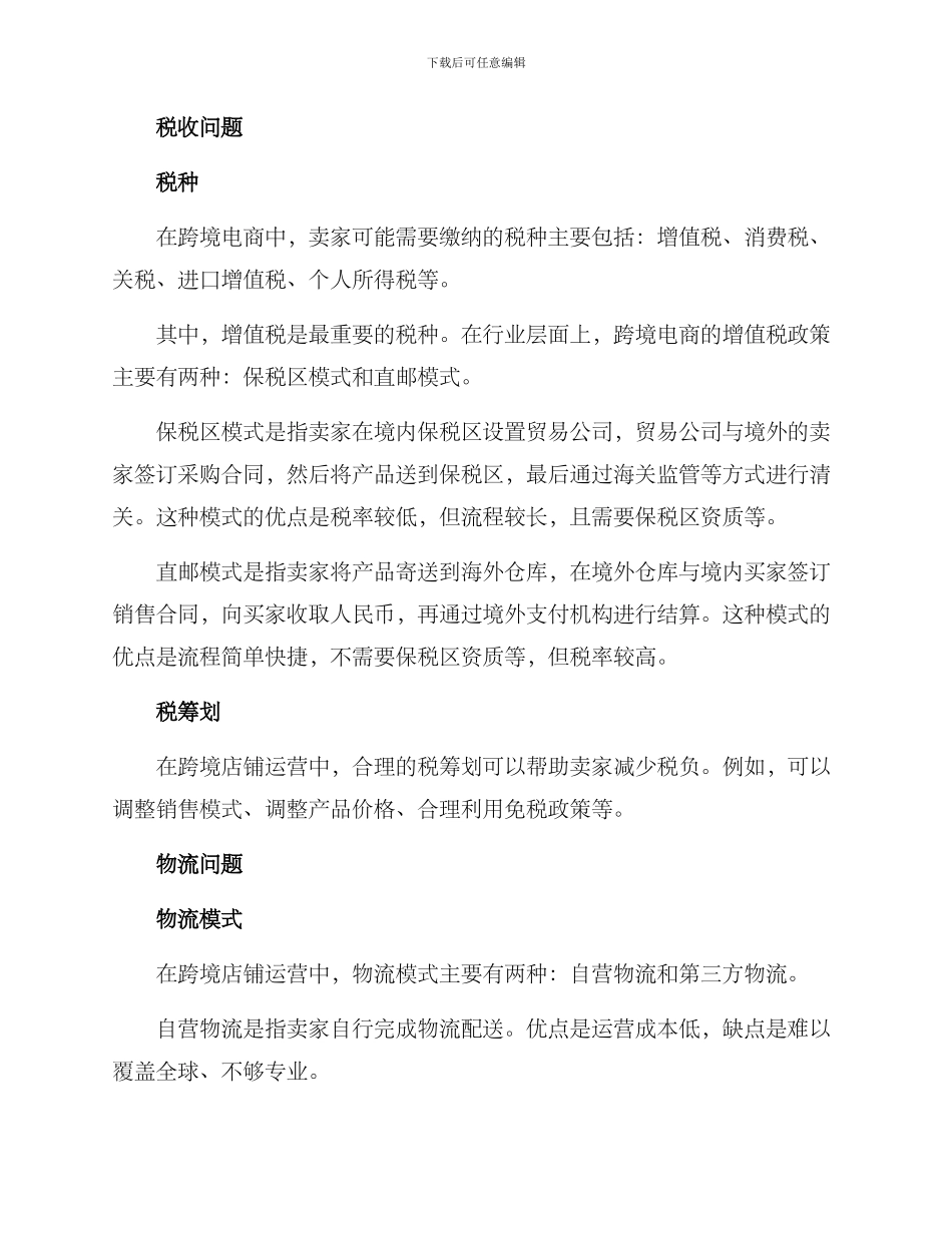 跨境店铺运营方案_第2页