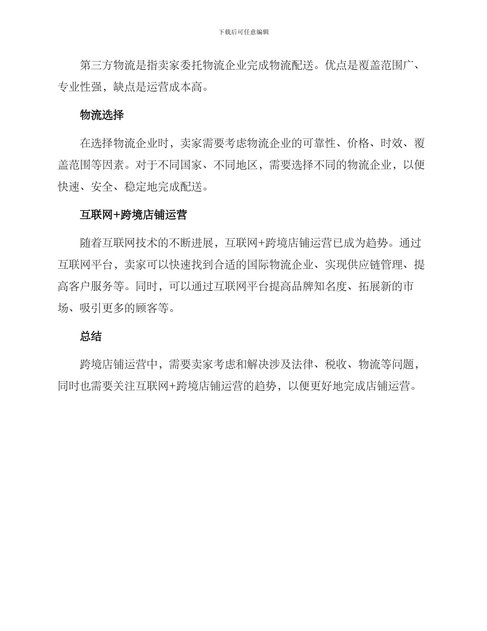 跨境店铺运营方案_第3页