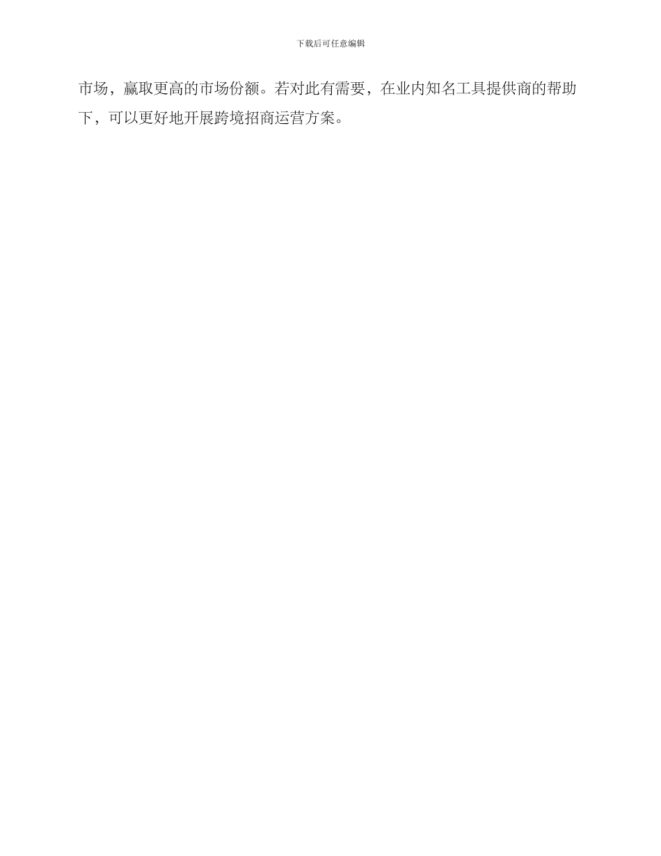 跨境招商运营方案_第3页