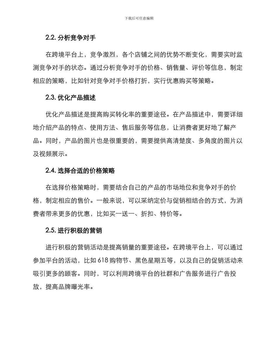 跨境平台促销方案_第2页