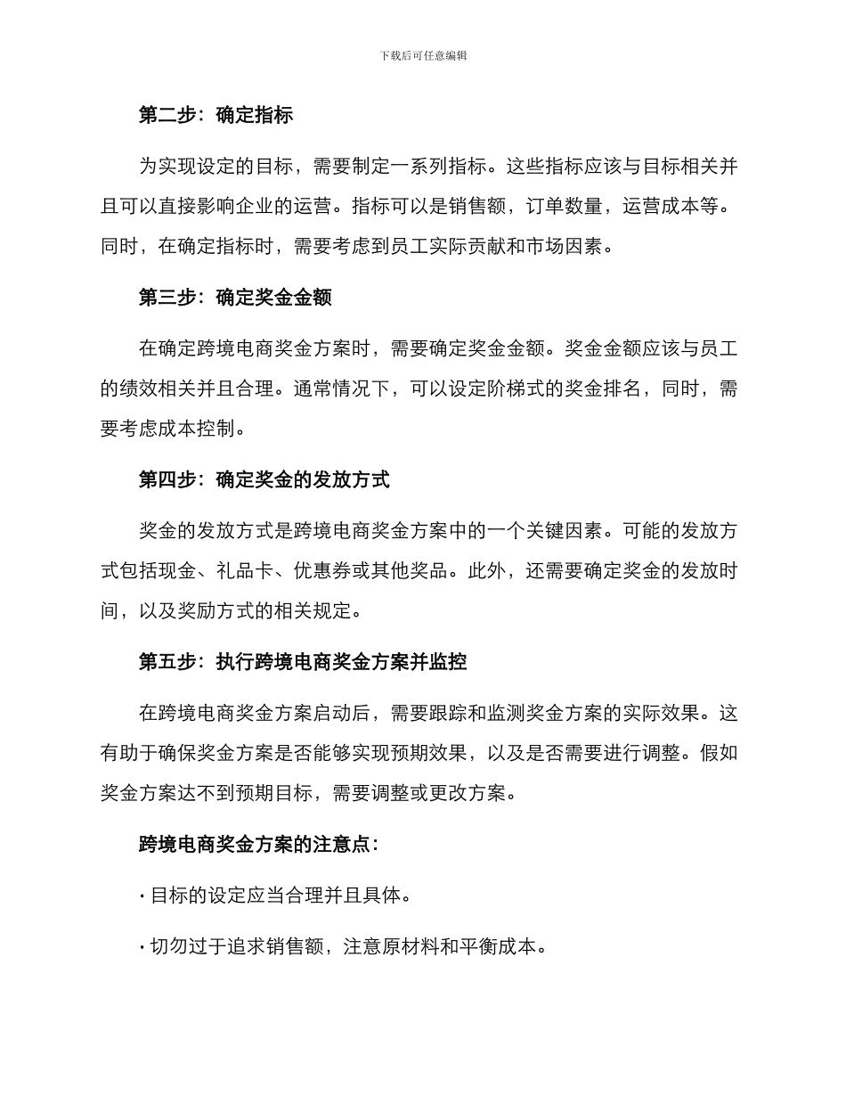 跨境电商奖金方案_第2页