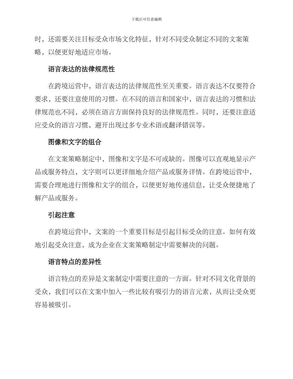 跨境运营文案策划方案_第2页