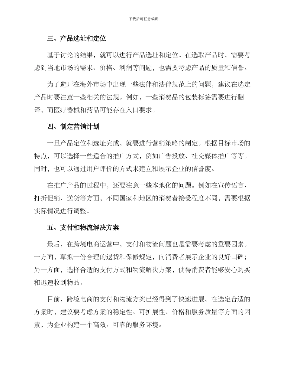 跨境网商运营方案_第2页