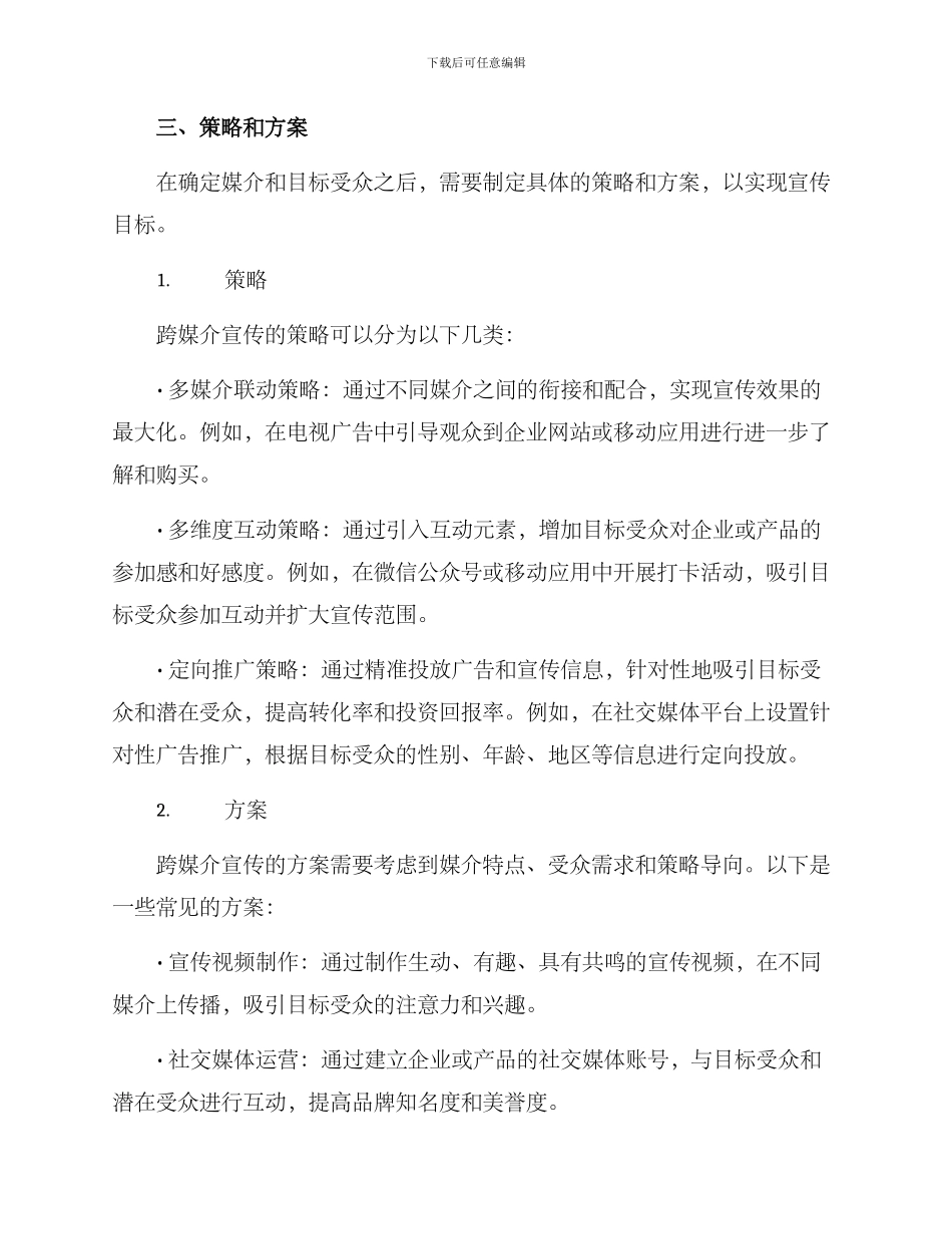 跨媒介宣传策划方案_第2页