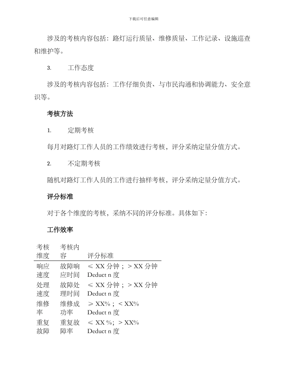 路灯工作年度考核方案_第2页