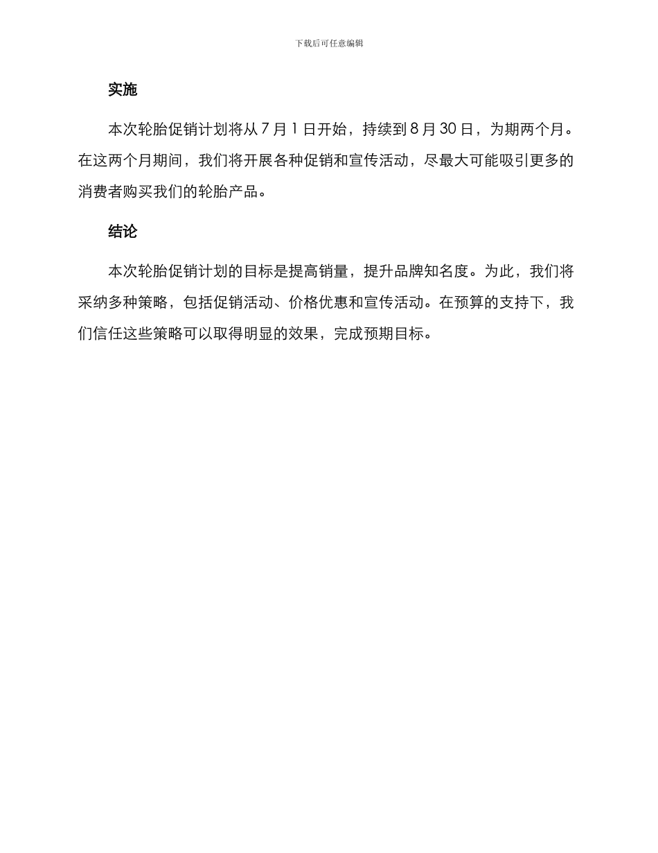 轮胎促销计划方案_第3页