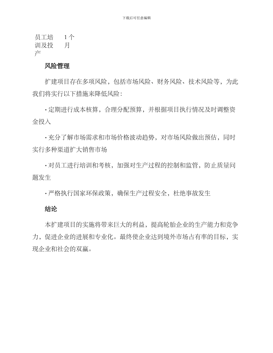 轮胎工厂扩建项目方案_第3页