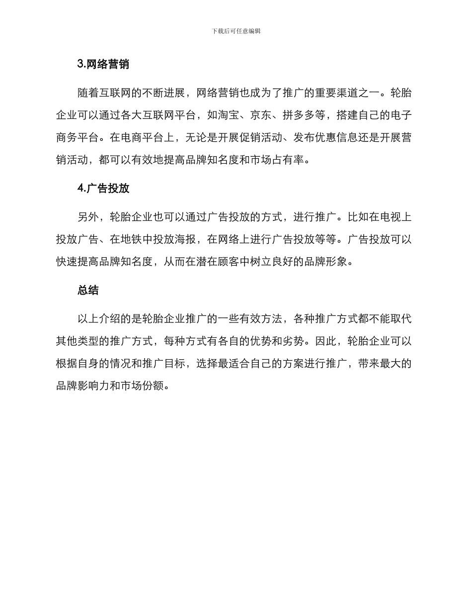 轮胎企业推广方案_第2页