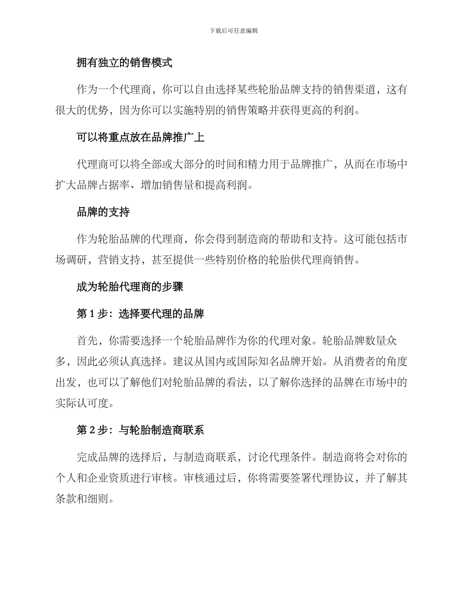 轮胎营销代理方案_第2页