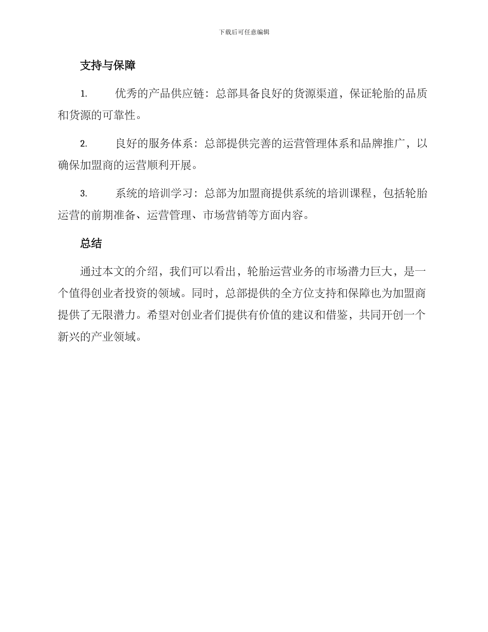 轮胎运营招商方案_第3页