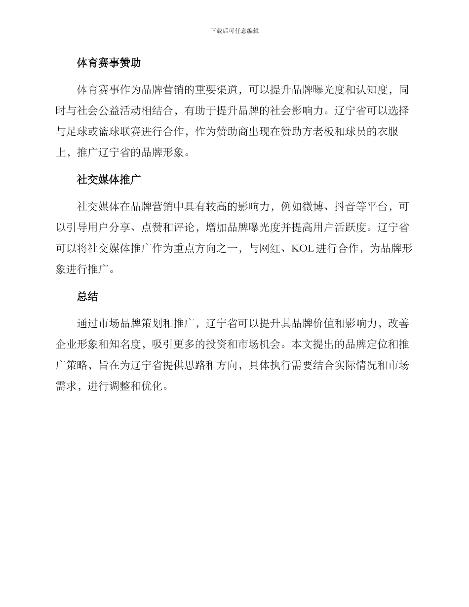 辽宁市场品牌策划方案_第3页