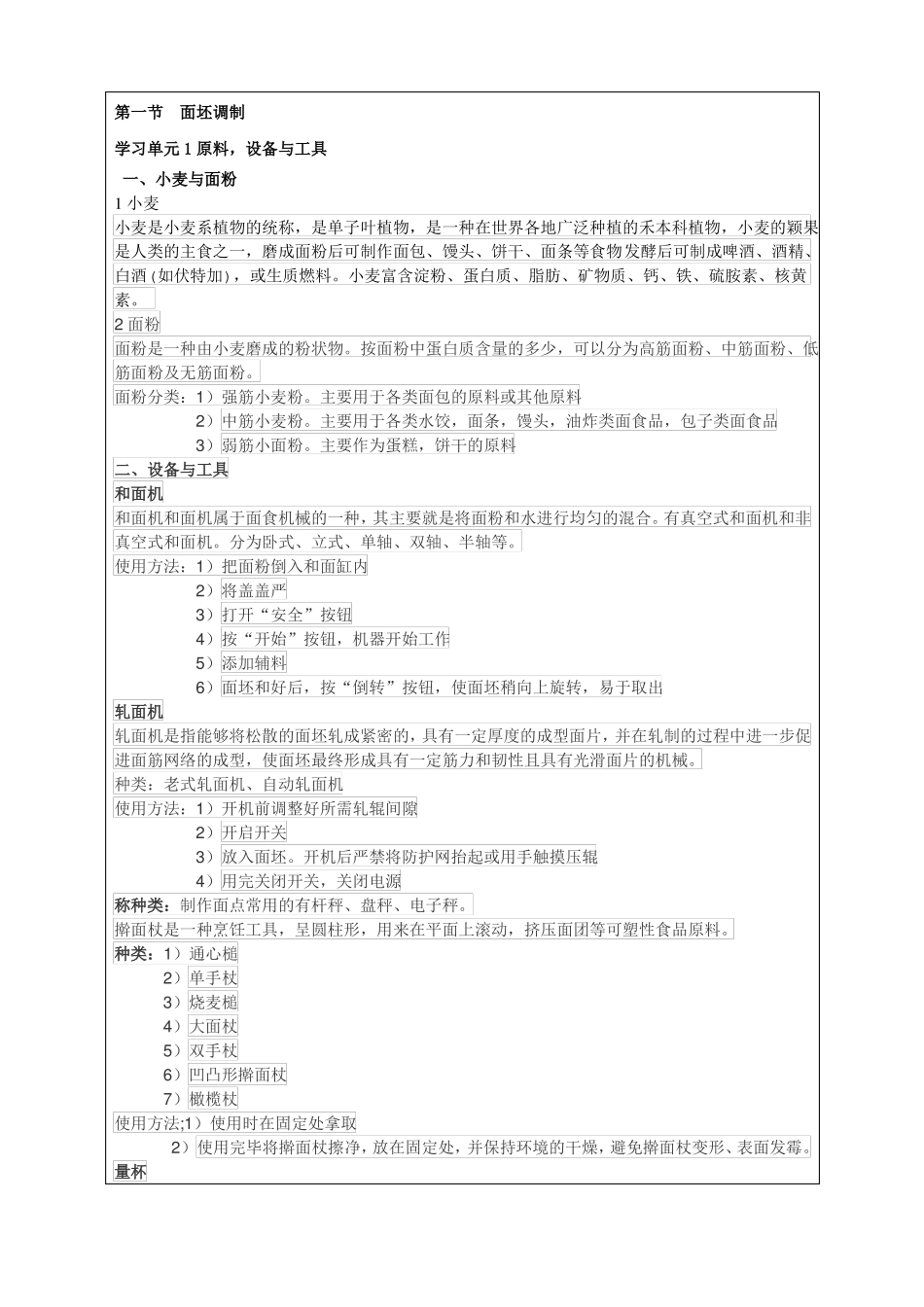 中式面点职业技能培训初级教案_第2页