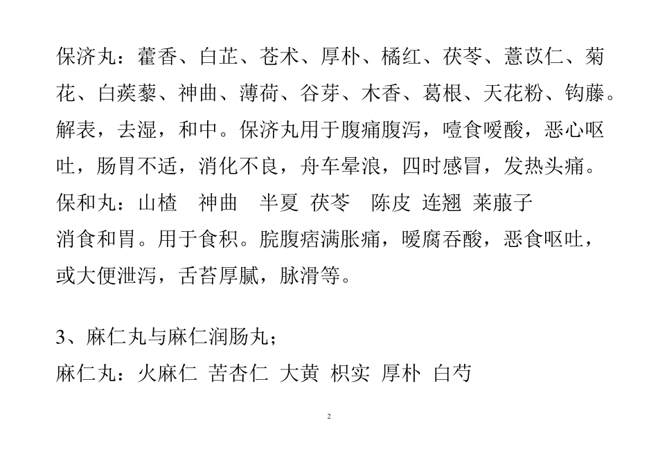 中成药比较汇总_第2页