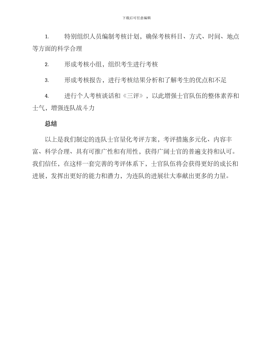 连队士官量化考评方案_第3页