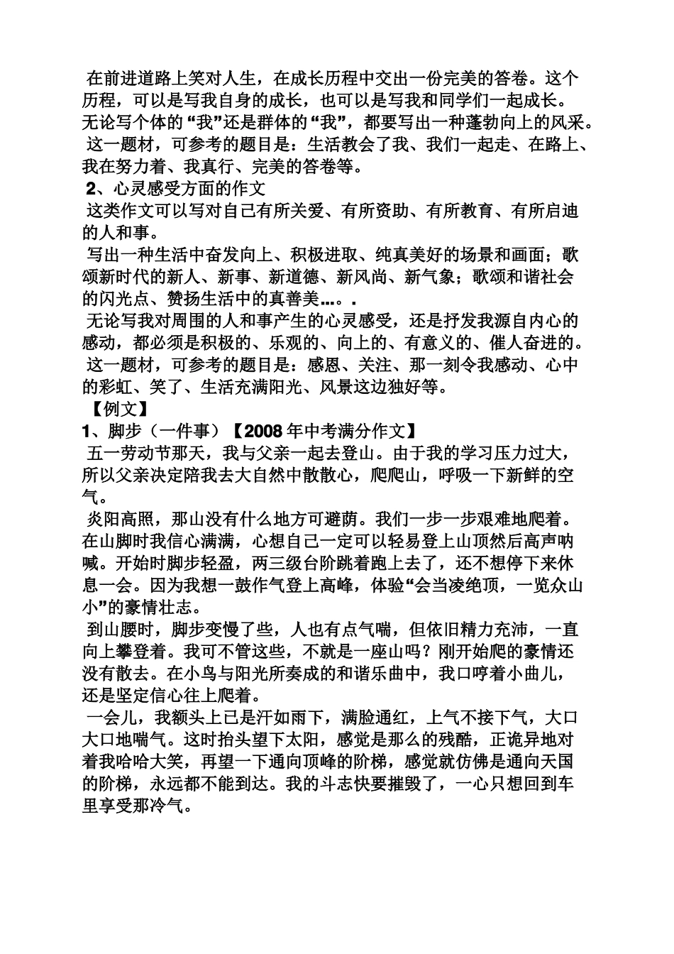 中考作文之中考满分作文励志_第3页