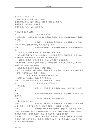 中考作文四大主题