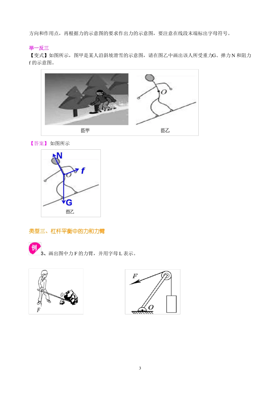 中考物理力学作图专题_第3页