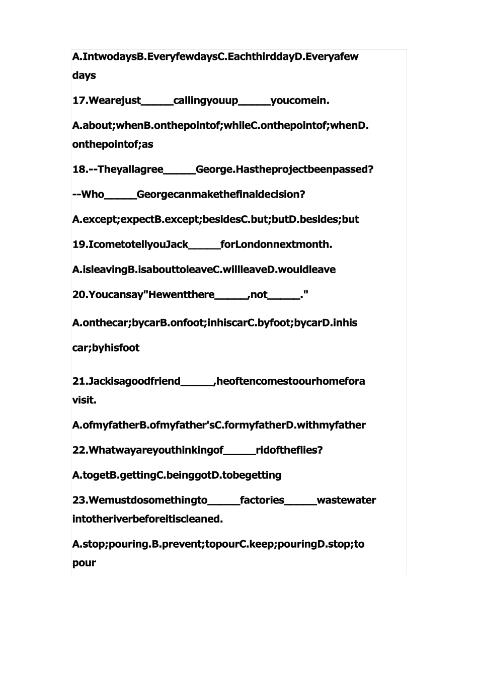 中考语法练习1_第3页