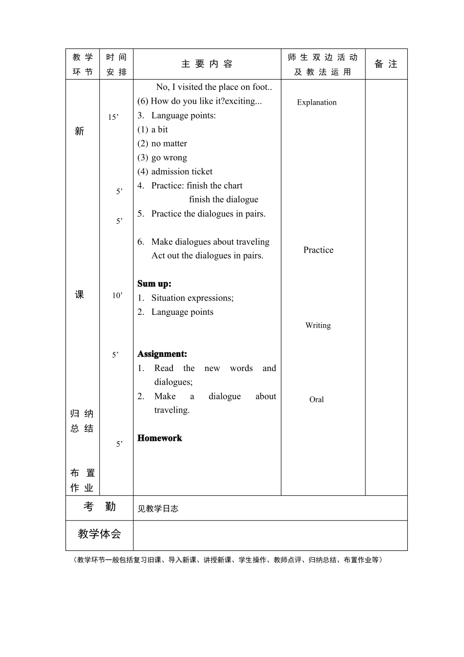 中职基础模块英语第二册全册教案_第2页