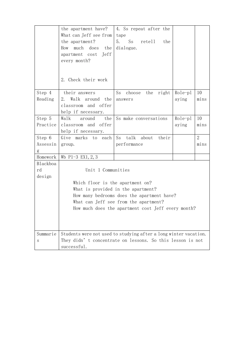 中职英语拓展模块教案第一周_第2页