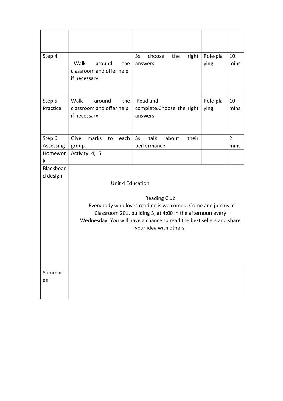 中职英语拓展模块教案第八周_第2页