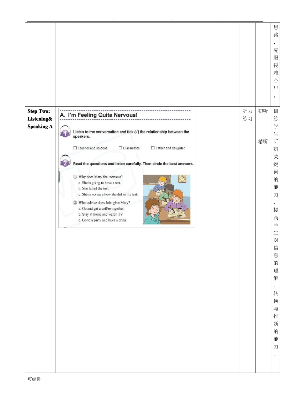 中职英语第六册Unit1教学案_第3页
