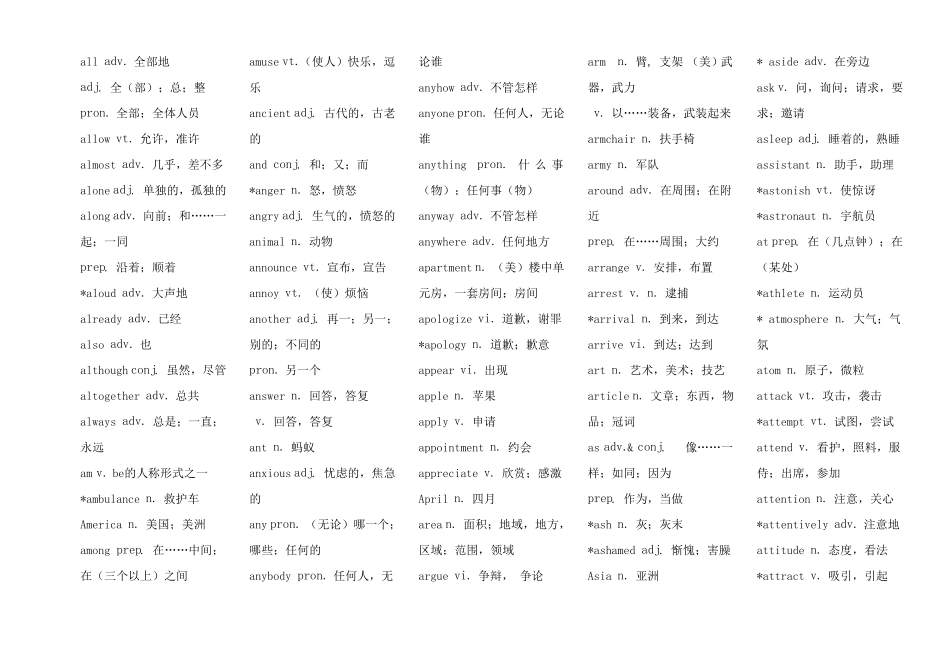 中职英语词汇表_第2页