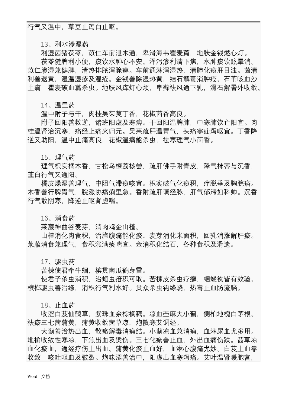 中药学记忆口诀汇总_第3页