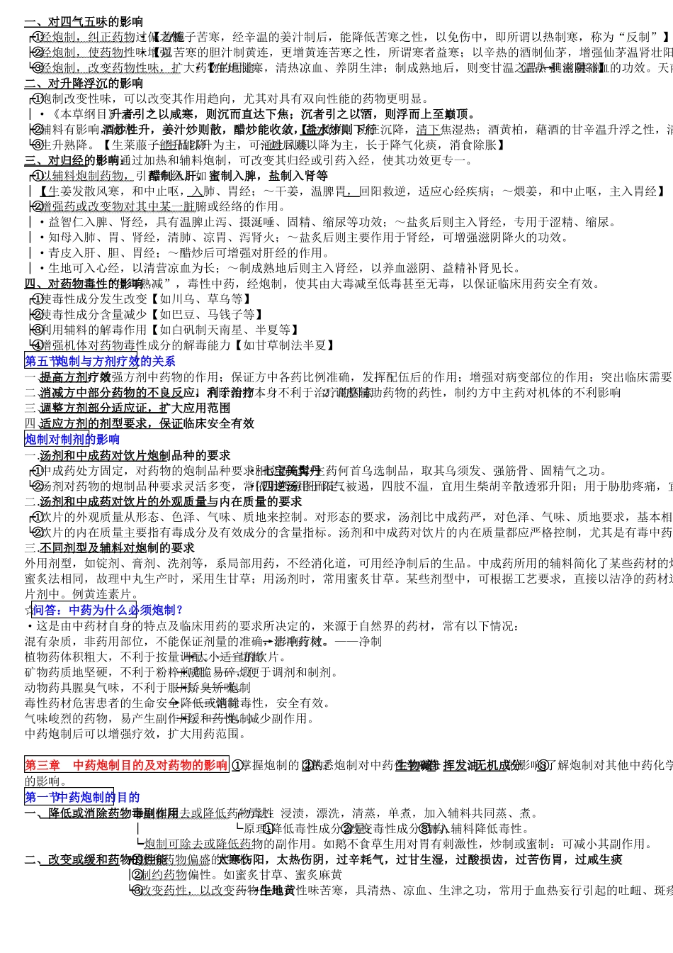 中药炮制学精华笔记_第3页