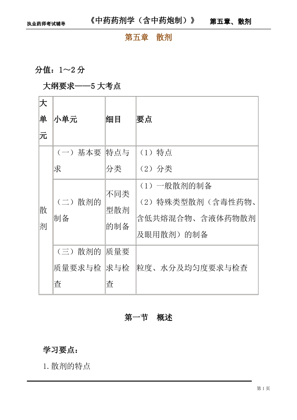 中药药剂学散剂课件_第1页