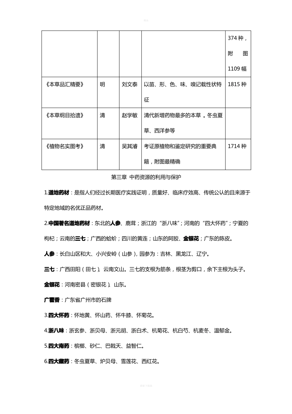 中药鉴定学总结_第3页