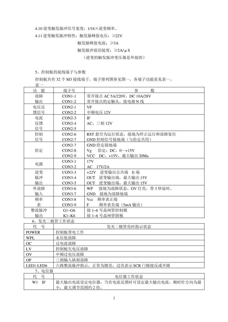 中频电源kgps_500说明书_第2页