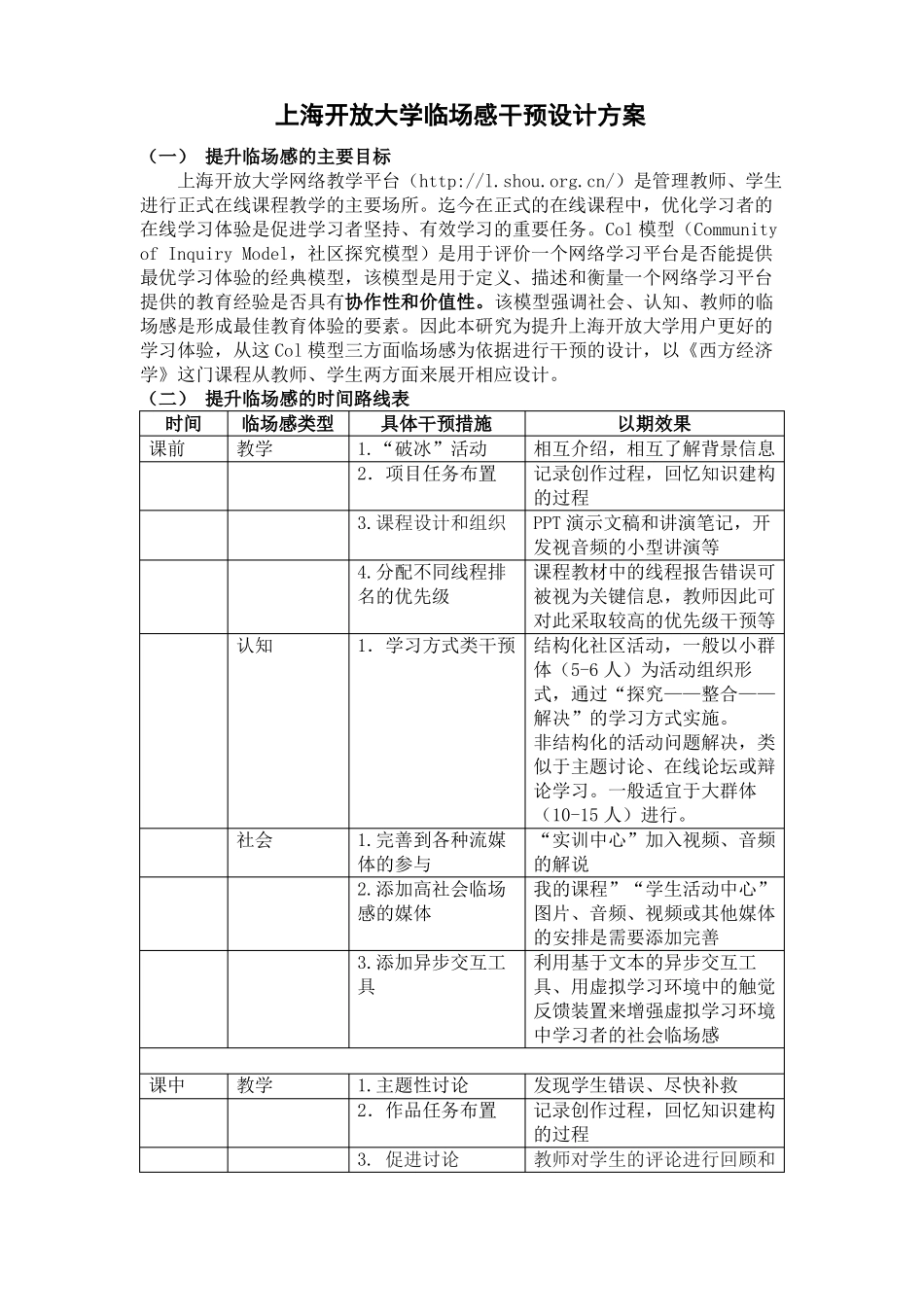临场感干预设计方案0329_第1页