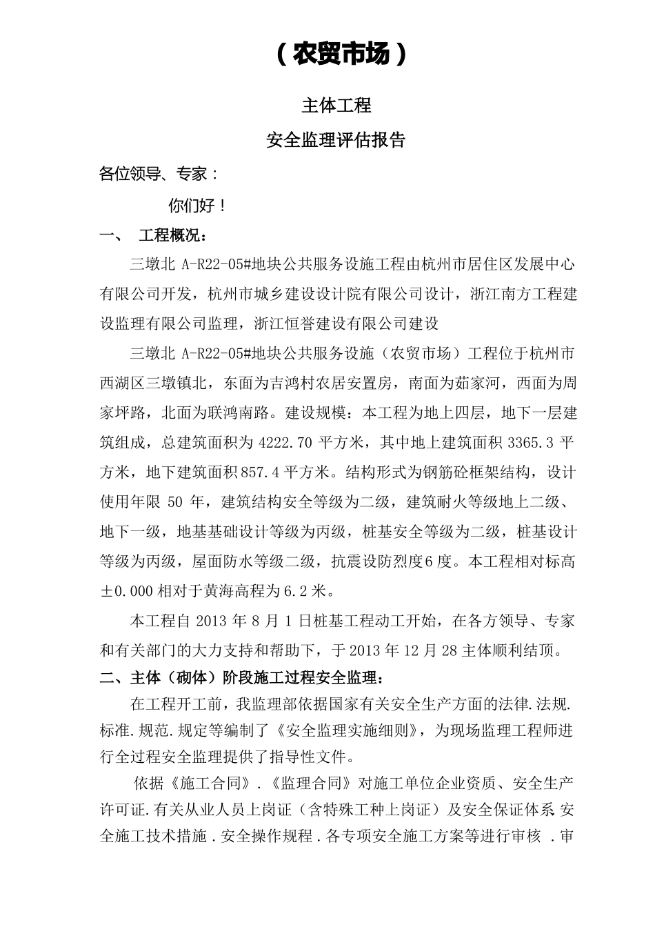 主体安全监理评价报告_第2页