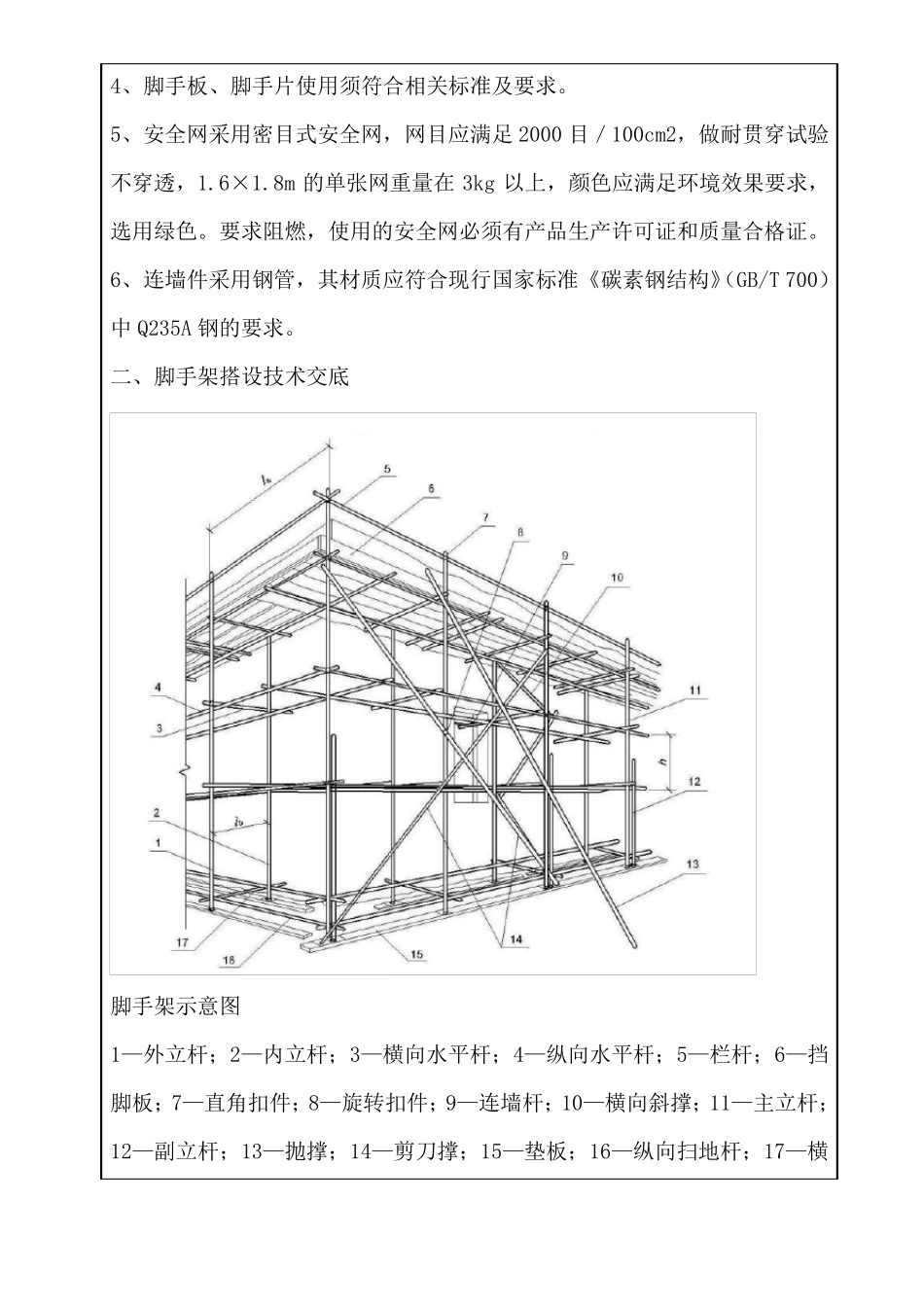 主体结构脚手架工程技术交底_第2页
