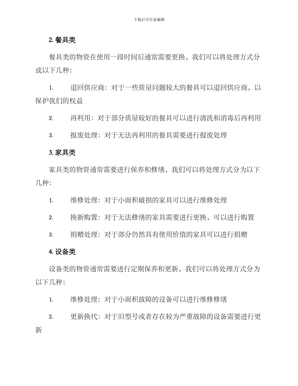 酒店物资处置方案_第2页