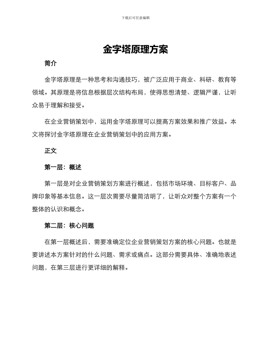 金字塔原理方案_第1页