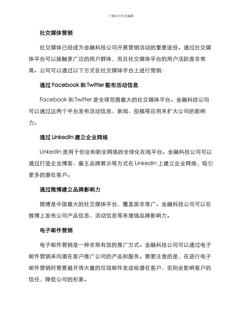 金融科技公司营销方案_第2页
