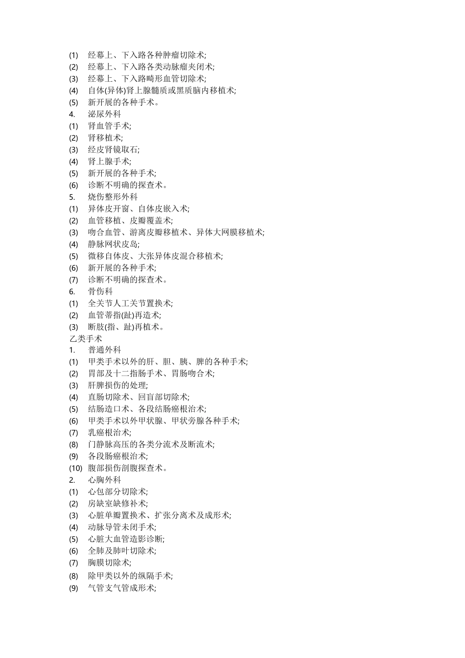 各级医师手术范围_第2页