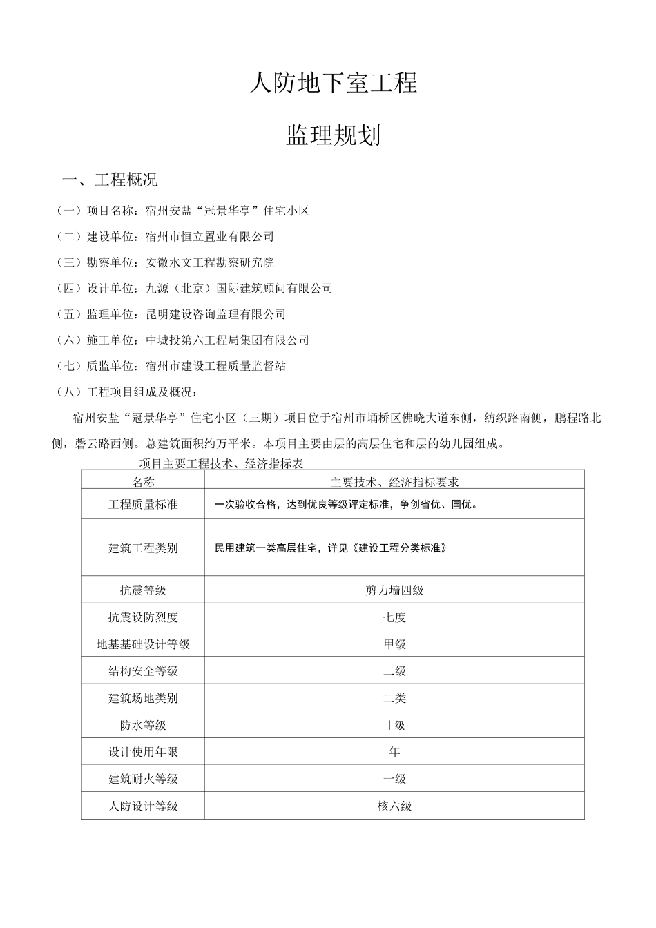 人防工程监理规划 _第2页