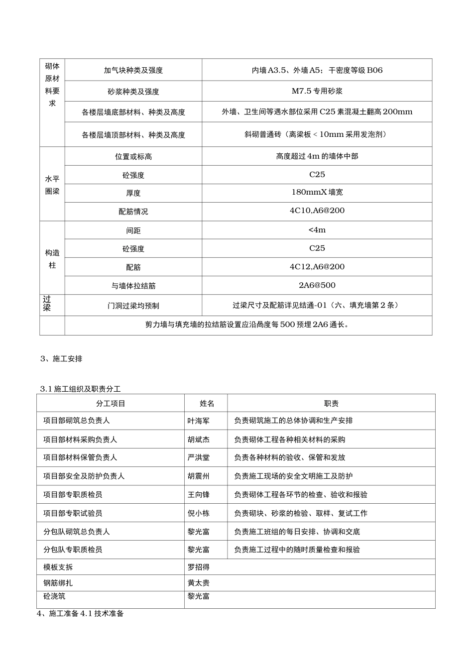 施工二次结构砌筑施工工艺标准_第3页