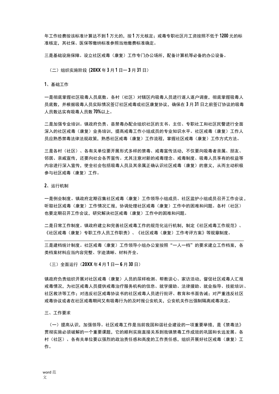 社区戒毒工作方案_第2页