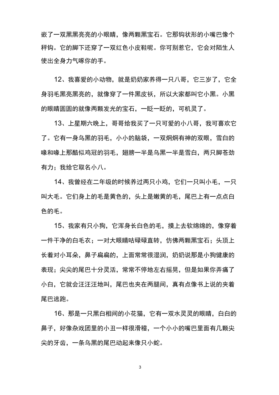 描写小动物的外形_第3页